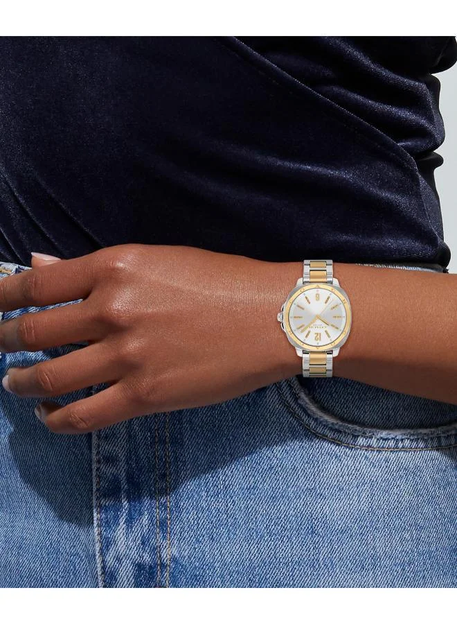 Coach  Kitt Collection Multifunction Watch For Women With Two-Tone Stainless Steel Bracelet - 14504544 for Women | Best Price UAE